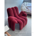 DISEN Modern Designer Velvet Spider Zoe Lounge Chair